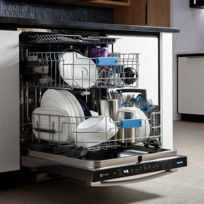 GE Profile PDT795SBVTS 24" Smart UltraFresh System Dishwasher with Microban® – Fingerprint Resistant Black Stainless Steel