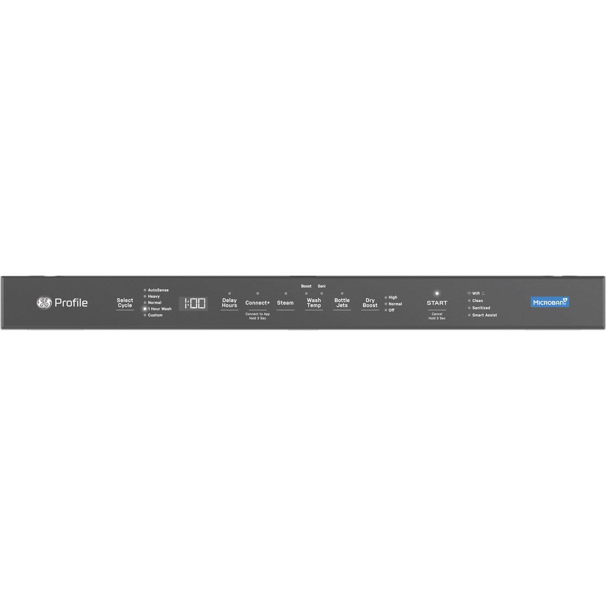 GE Profile PDT795SBVTS 24" Smart UltraFresh System Dishwasher with Microban® – Fingerprint Resistant Black Stainless Steel