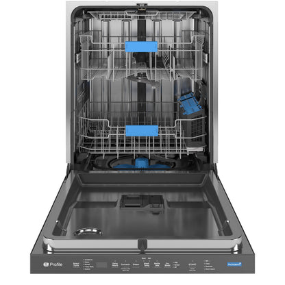 GE Profile PDT795SBVTS 24" Smart UltraFresh System Dishwasher with Microban® – Fingerprint Resistant Black Stainless Steel