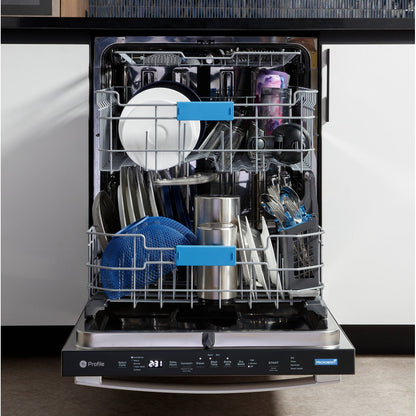 GE Profile PDT795SBVTS 24" Smart UltraFresh System Dishwasher with Microban® – Fingerprint Resistant Black Stainless Steel