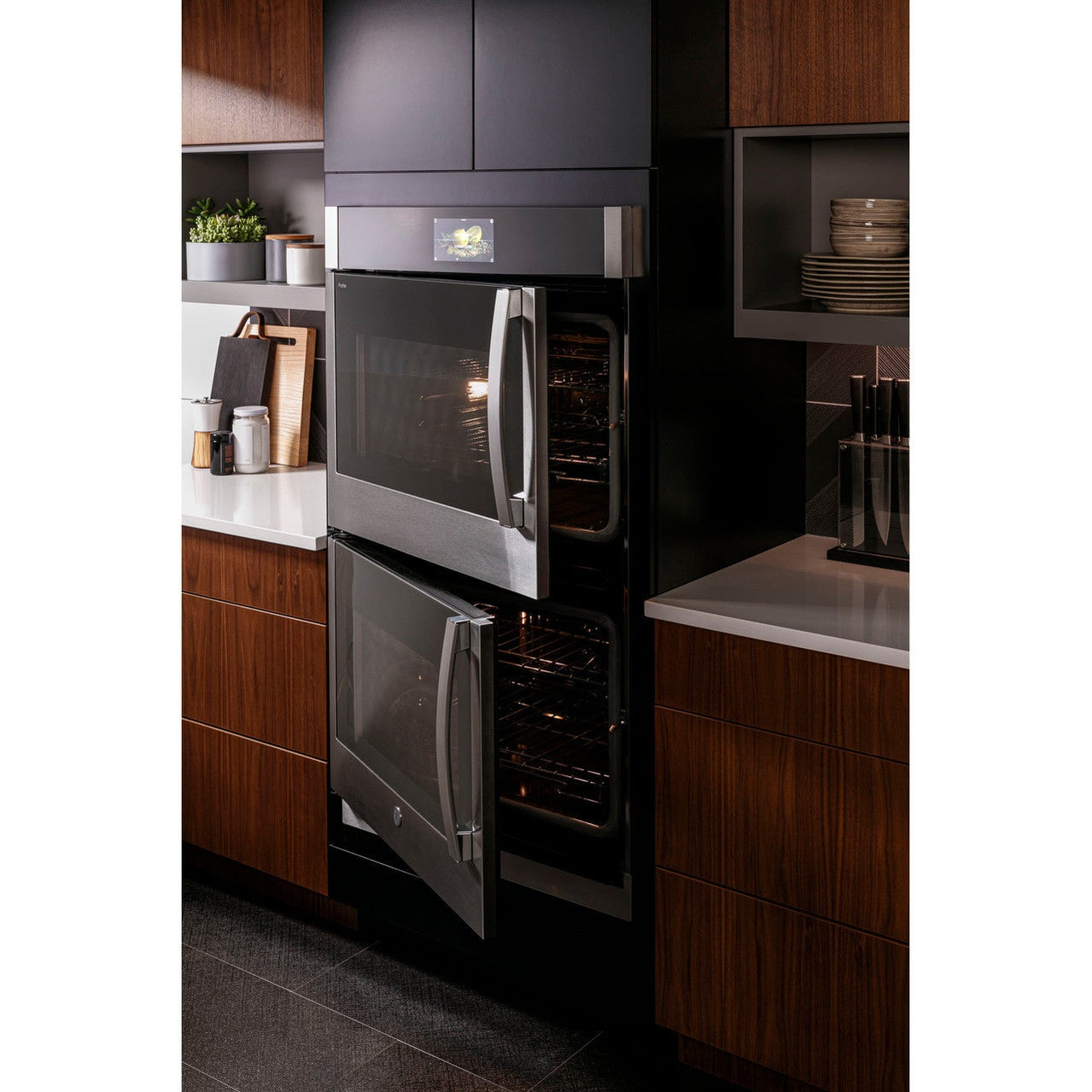 GE Profile PTD700RSNSS 30" Smart Built-In Convection Double Wall Oven with Right-Hand Side-Swing Doors