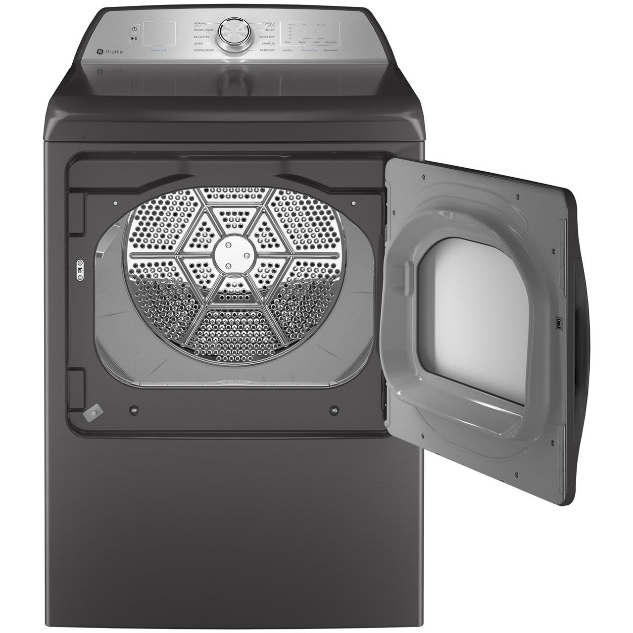 GE Profile PTD60EBPRDG 27" Smart Electric Dryer 7.4 Cu. Ft. with Sensor Dry – Diamond Gray