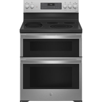 GE Profile™ 30" Smart Free-Standing Electric Double Oven Convection Range with No Preheat Air Fry