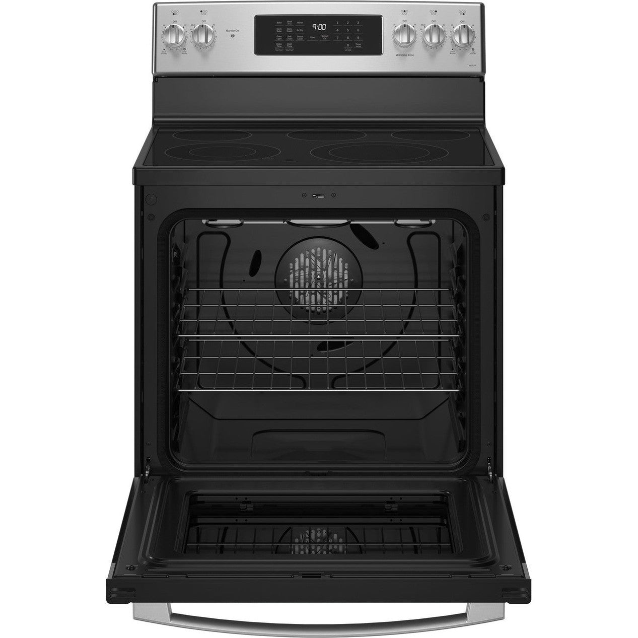 GE Profile PB900YVFS 30" 5.3 Cu. Ft. Smart Freestanding Electric Convection Range with No Preheat Air Fry