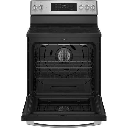 GE Profile PB900YVFS 30" 5.3 Cu. Ft. Smart Freestanding Electric Convection Range with No Preheat Air Fry