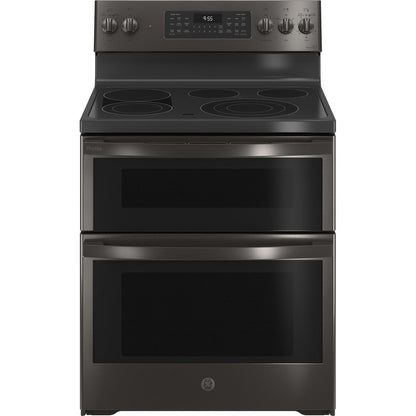 GE Profile PB965BPTS 30" 6.6 Cu. Ft. Smart Freestanding Electric Double Oven Convection Range with No Preheat Air Fry