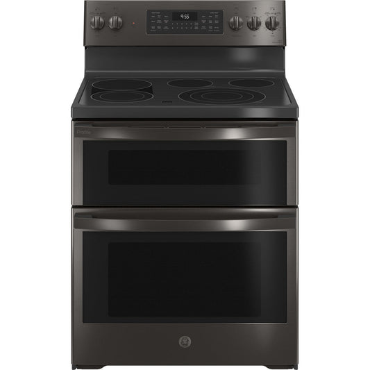 GE Profile PB965BPTS 30" 6.6 Cu. Ft. Smart Freestanding Electric Double Oven Convection Range with No Preheat Air Fry