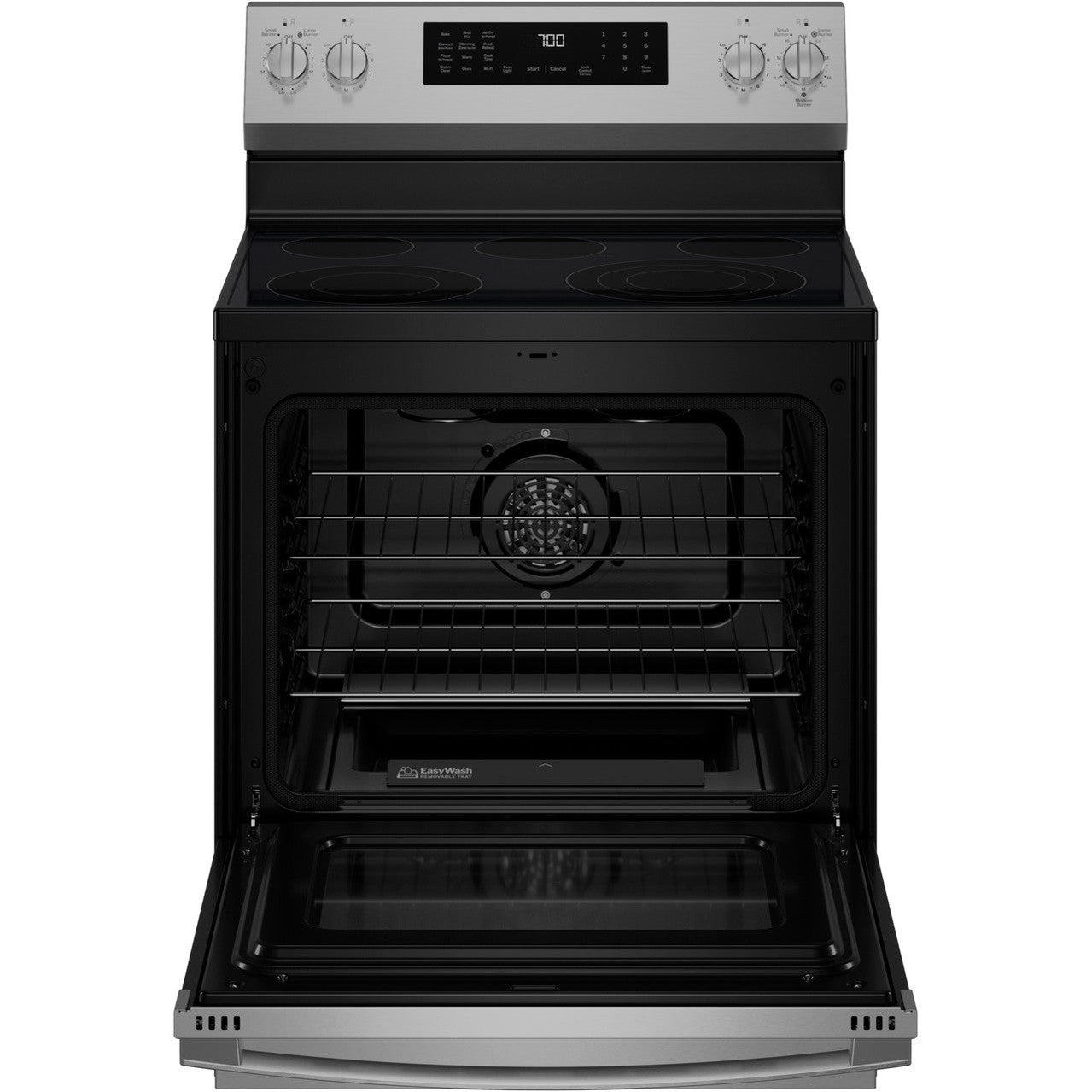 GE Profile PRF700AYFS 30" Smart Freestanding Electric Range with No Preheat Air Fry
