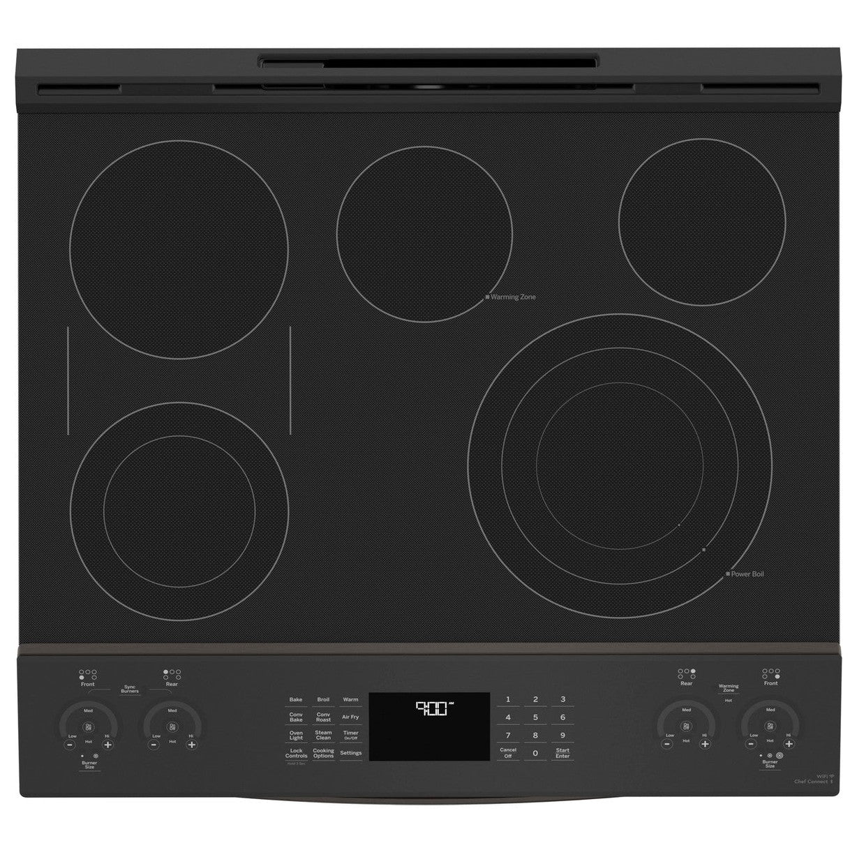 GE Profile PSS93BPTS 30" 5.3 Cu. Ft. Smart Slide-In Electric Convection Range with No Preheat Air Fry