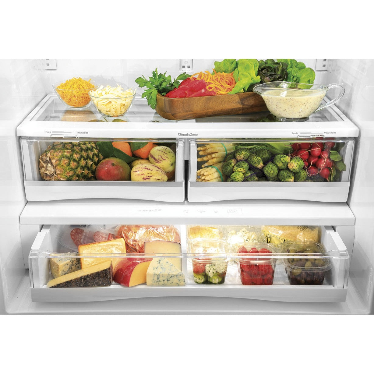 GE Profile PFD28KYNFS 36" 27.8 Cu. Ft. French Door Refrigerator with Hands-Free AutoFill
