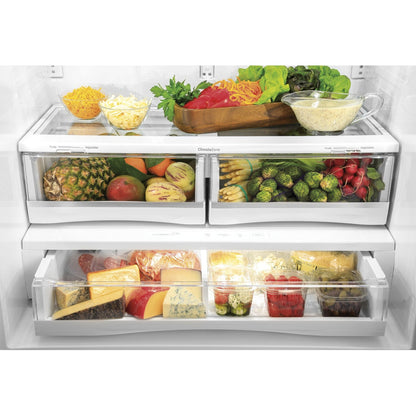 GE Profile PFD28KYNFS 36" 27.8 Cu. Ft. French Door Refrigerator with Hands-Free AutoFill
