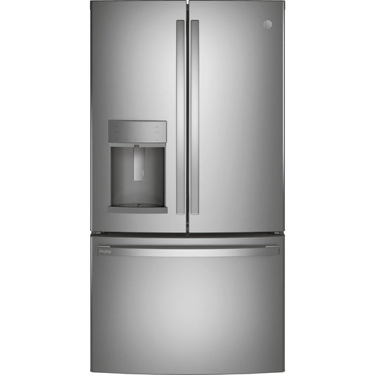 GE Profile PFD28KYNFS 36" 27.8 Cu. Ft. French Door Refrigerator with Hands-Free AutoFill
