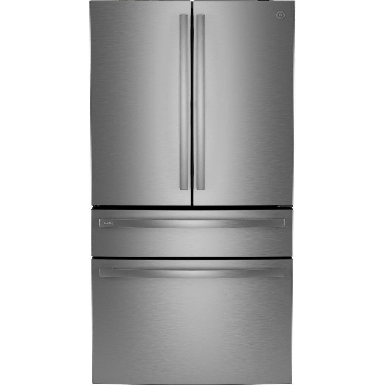 GE Profile PJD23BYWFS 36" 23.3 Cu. Ft. Counter-Depth 4-Door French Door Refrigerator with Door-in-Door