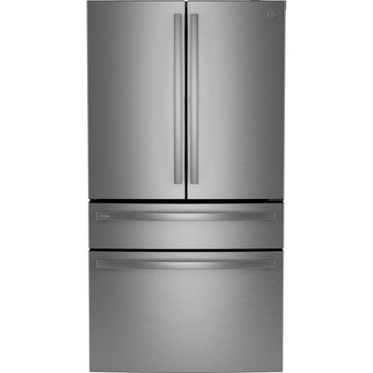 GE Profile PJD23BYWFS 36" 23.3 Cu. Ft. Counter-Depth 4-Door French Door Refrigerator with Door-in-Door