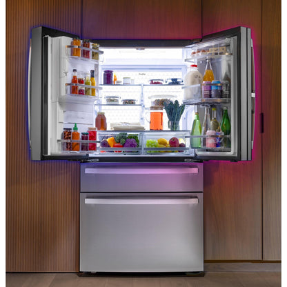 GE Profile PVD28BYNFS 36" 27.9 Cu. Ft. 4-Door French Door Refrigerator with Dual-Dispense AutoFill Pitcher