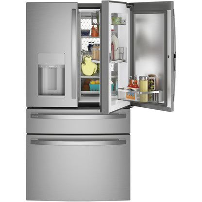GE Profile PVD28BYNFS 36" 27.9 Cu. Ft. 4-Door French Door Refrigerator with Dual-Dispense AutoFill Pitcher