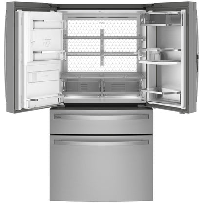 GE Profile PVD28BYNFS 36" 27.9 Cu. Ft. 4-Door French Door Refrigerator with Dual-Dispense AutoFill Pitcher