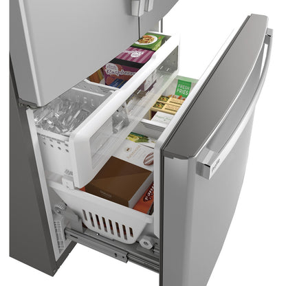 GE Profile PWE23KYNFS 36" 23.1 Cu. Ft. Counter-Depth French Door Refrigerator with Hands-Free AutoFill