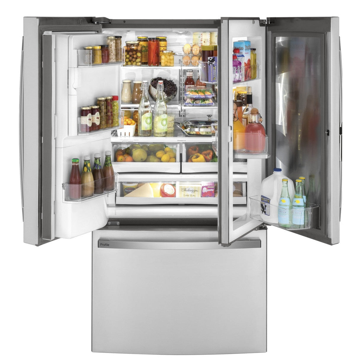 GE Profile PYD22KYNFS 36" 22.1 Cu. Ft. Counter-Depth French Door Refrigerator with Door-in-Door