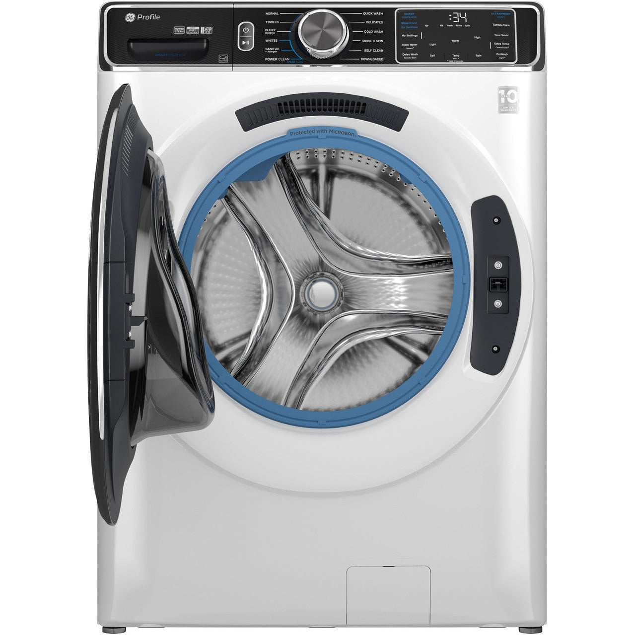 GE Profile PFW870SSVWW 5.3 cu. ft. Front Load Washer with UltraFresh Vent+