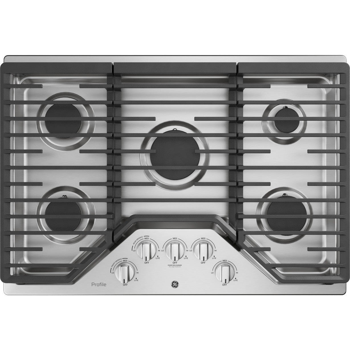 GE Profile PGP7030SLSS 30" Built-In Gas Cooktop with Five Burners
