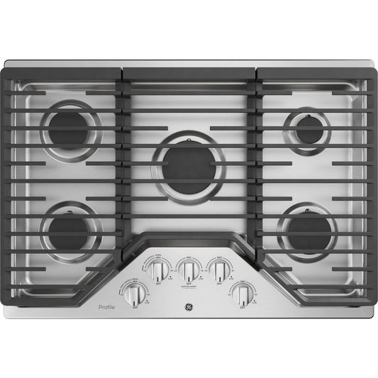 GE Profile PGP7030SLSS 30" Built-In Gas Cooktop with Five Burners