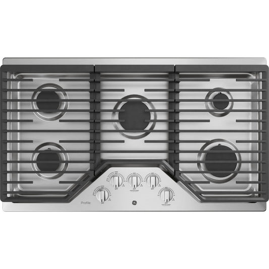 GE Profile PGP7036SLSS 36" Built-In Gas Cooktop with Five Burners