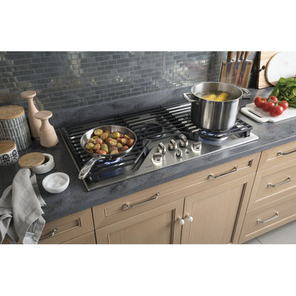 GE Profile PGP9036SLSS 36" Built-In Tri-Ring Gas Cooktop with 5 Burners