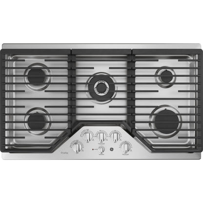 GE Profile PGP9036SLSS 36" Built-In Tri-Ring Gas Cooktop with 5 Burners