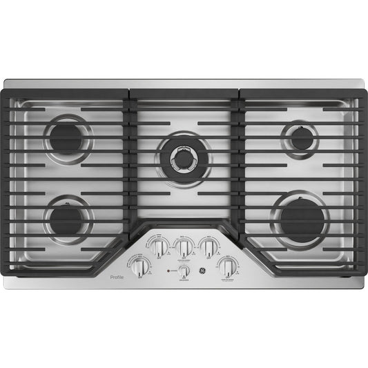 GE Profile PGP9036SLSS 36" Built-In Tri-Ring Gas Cooktop with 5 Burners