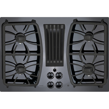 GE Profile PGP9830DRBB 30" Built-In Gas Downdraft Cooktop