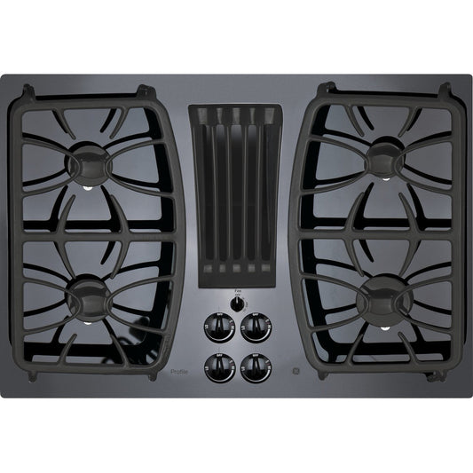 GE Profile PGP9830DRBB 30" Built-In Gas Downdraft Cooktop