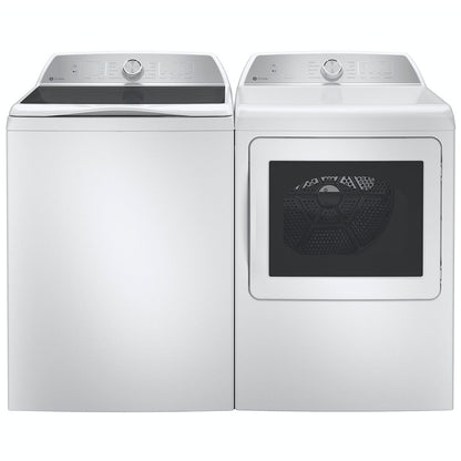 GE Profile PTD60EBSRWS 27" Electric Dryer 7.4 Cu. Ft. with Sensor Dry