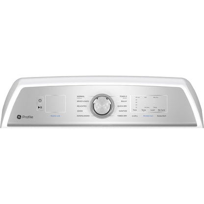 GE Profile PTD60EBSRWS 27" Electric Dryer 7.4 Cu. Ft. with Sensor Dry