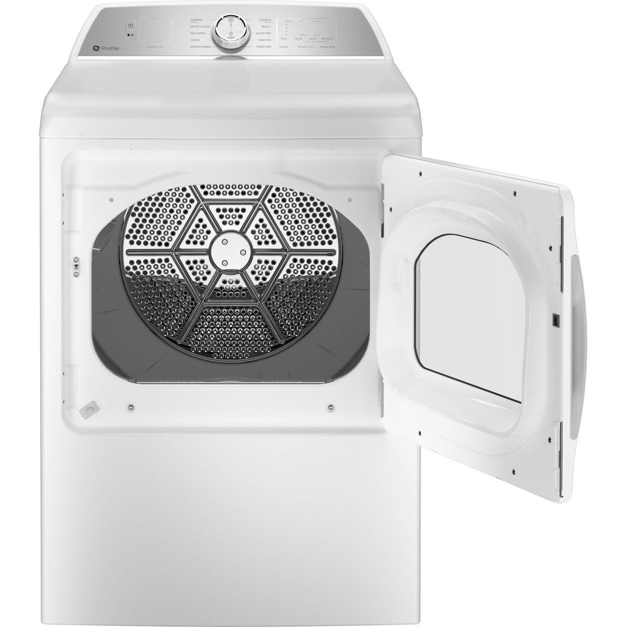 GE Profile PTD60EBSRWS 27" Electric Dryer 7.4 Cu. Ft. with Sensor Dry