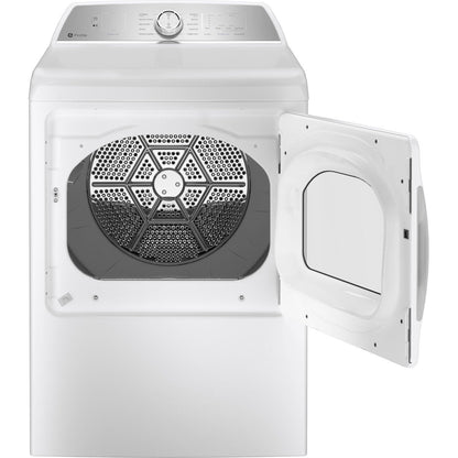 GE Profile PTD60EBSRWS 27" Electric Dryer 7.4 Cu. Ft. with Sensor Dry