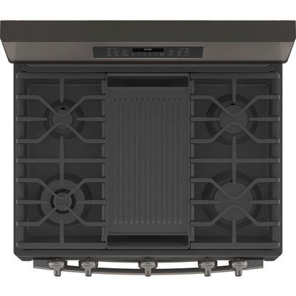 GE Profile PGB965BPTS 30" 6.7 Cu. Ft. Smart Freestanding Gas Double Oven Range with No Preheat Air Fry
