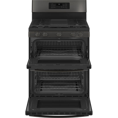 GE Profile PGB965BPTS 30" 6.7 Cu. Ft. Smart Freestanding Gas Double Oven Range with No Preheat Air Fry