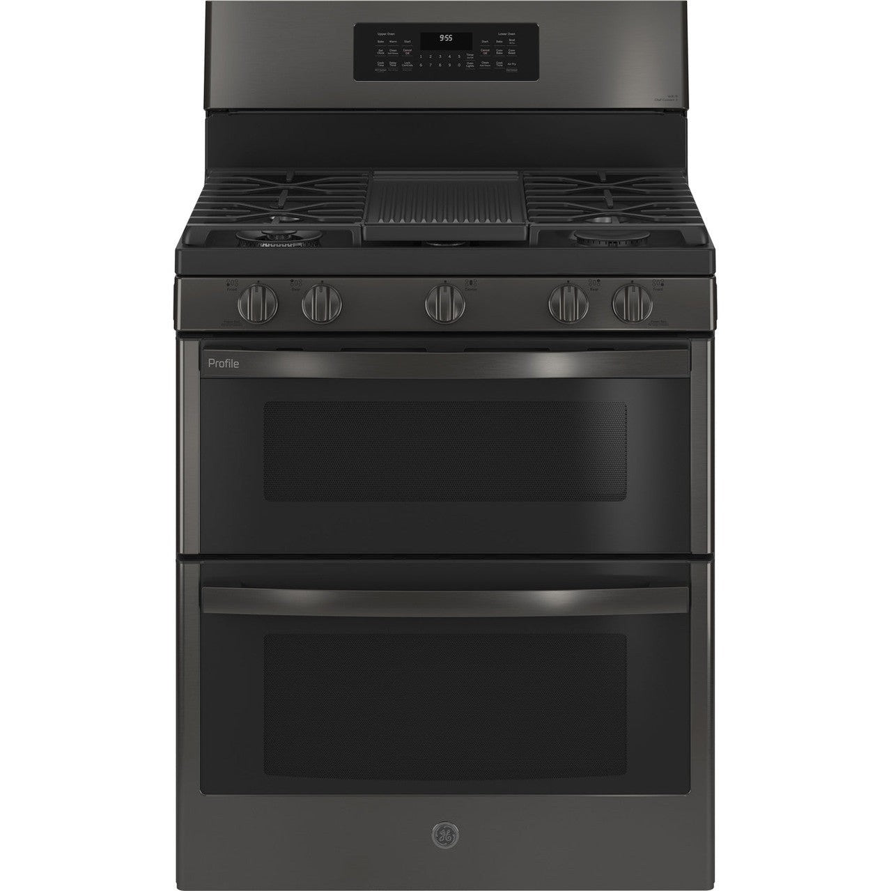 GE Profile PGB965BPTS 30" 6.7 Cu. Ft. Smart Freestanding Gas Double Oven Range with No Preheat Air Fry