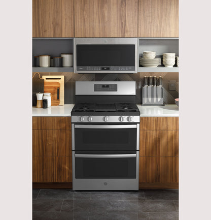 GE Profile PGB965YPFS 30" 6.8 Cu. Ft. Smart Freestanding Gas Double Oven Convection Range with No Preheat Air Fry