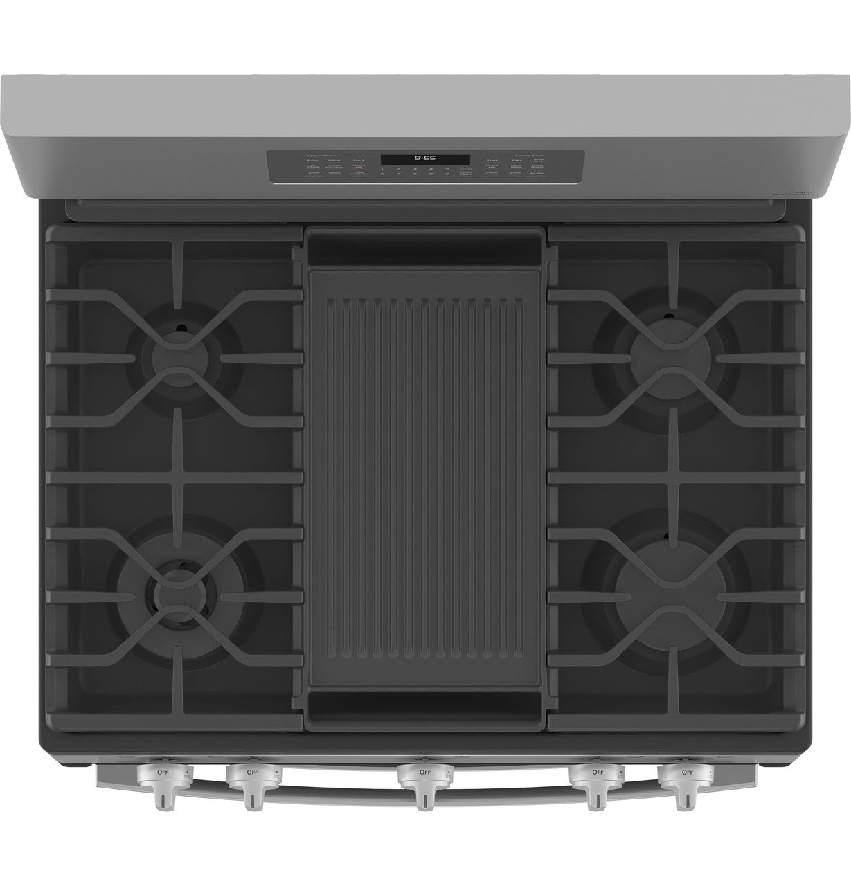 GE Profile PGB965YPFS 30" 6.8 Cu. Ft. Smart Freestanding Gas Double Oven Convection Range with No Preheat Air Fry