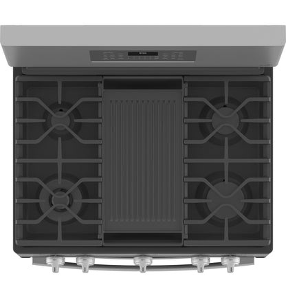GE Profile PGB965YPFS 30" 6.8 Cu. Ft. Smart Freestanding Gas Double Oven Convection Range with No Preheat Air Fry
