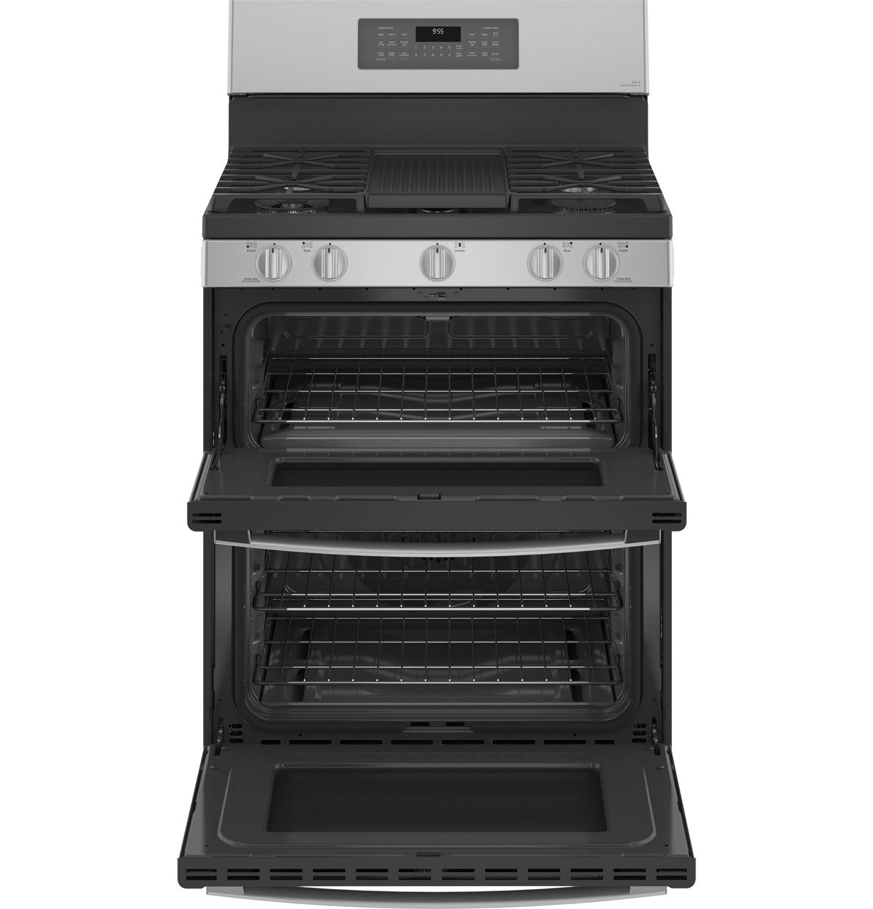 GE Profile PGB965YPFS 30" 6.8 Cu. Ft. Smart Freestanding Gas Double Oven Convection Range with No Preheat Air Fry
