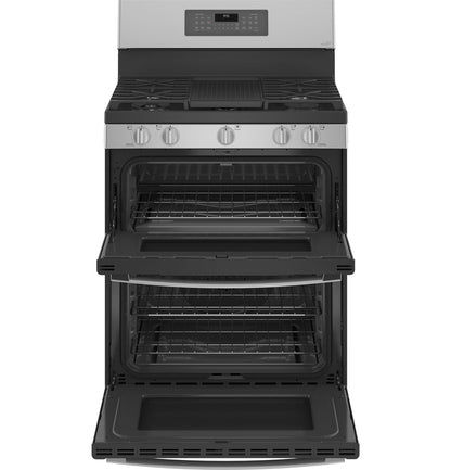 GE Profile PGB965YPFS 30" 6.8 Cu. Ft. Smart Freestanding Gas Double Oven Convection Range with No Preheat Air Fry
