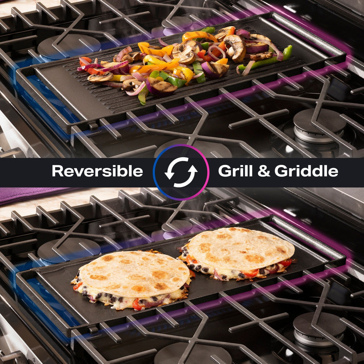 GE Profile PGF700AYFS 30" 5.3 Cu. Ft. Smart Freestanding Gas Convection Range with No Preheat Air Fry