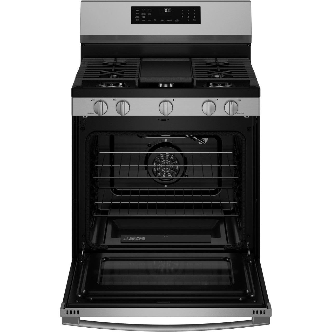 GE Profile PGF700AYFS 30" 5.3 Cu. Ft. Smart Freestanding Gas Convection Range with No Preheat Air Fry