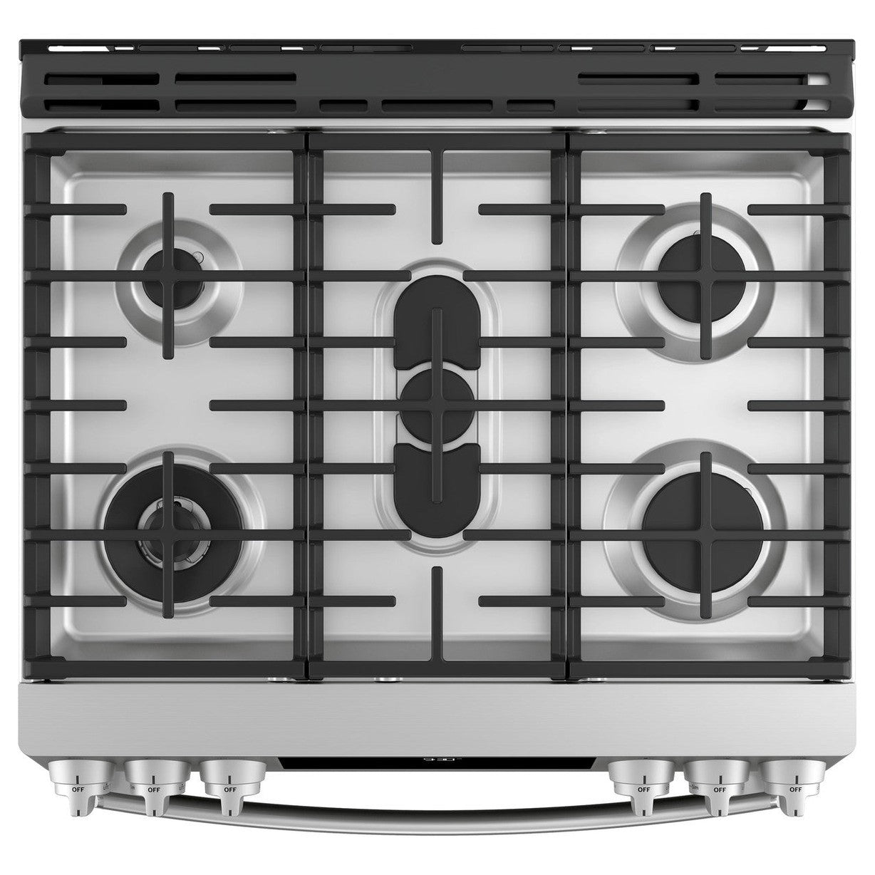 GE Profile PGS930BPTS 30" Smart Slide-In Front-Control Gas Range with No Preheat Air Fry