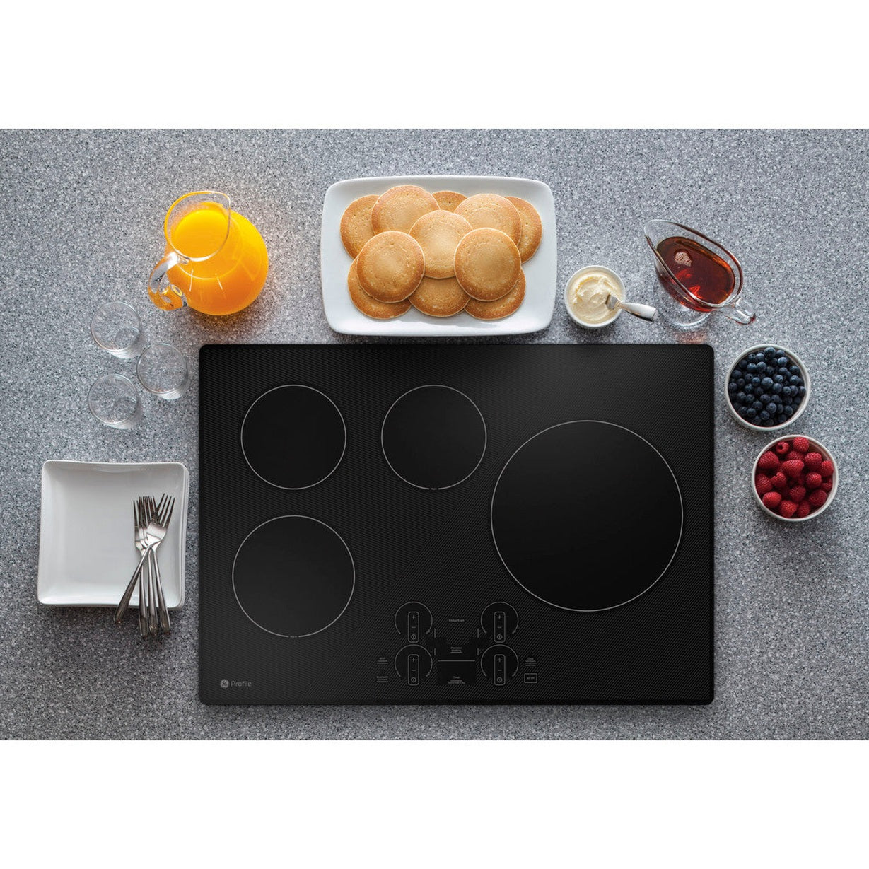 GE Profile PHP7030DTBB 30-inch Built-In Touch Control Induction Cooktop