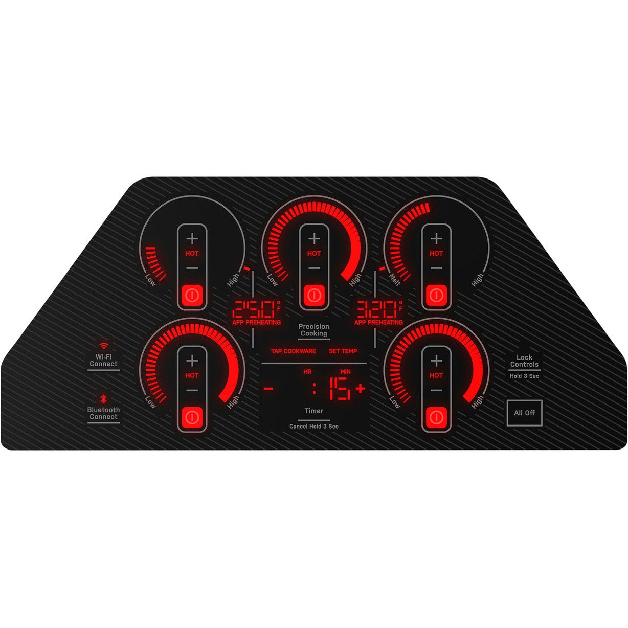 GE Profile PHP7036DTBB 36-inch Built-In Touch Control Induction Cooktop