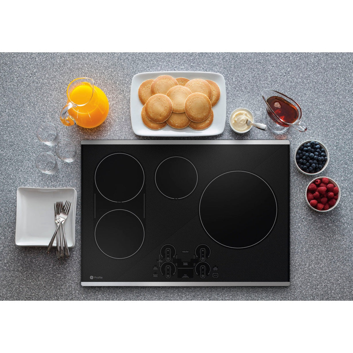 GE Profile PHP9030STSS 30-inch Smart Built-In Induction Cooktop